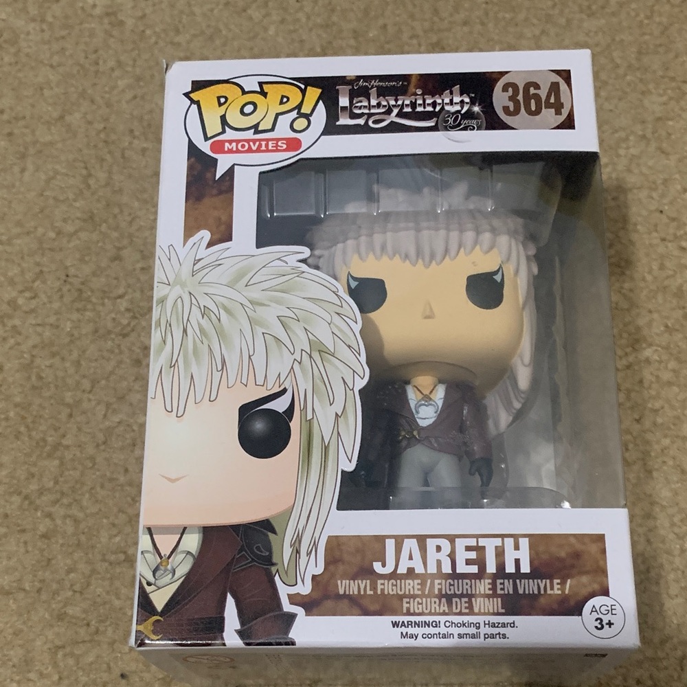 Funko Pop Jareth Vinyl Figure with White and Brown Outfit